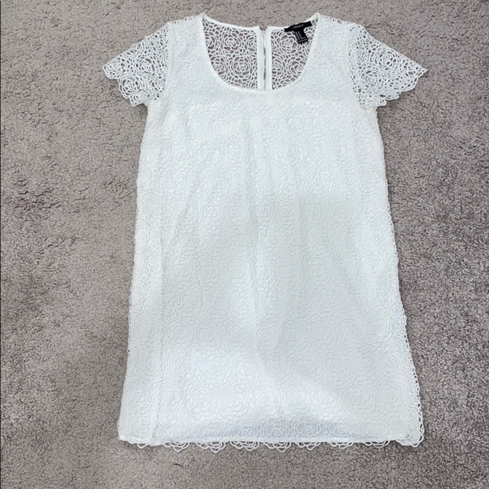 FOREVER 21 white floral dress
